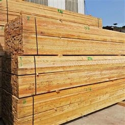 木方价格 呈果木业 3米建筑白松木方加工厂