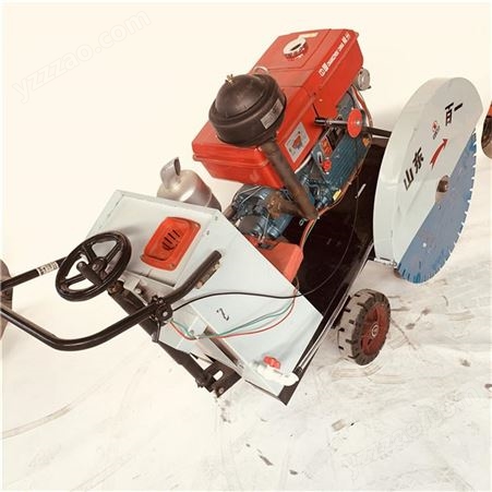 路面柴油切割机机器性能 手推1米柴油切割机25-32马力