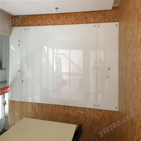 玻璃白板安装 颜色定做 玻璃白板挂式玻璃写字板
