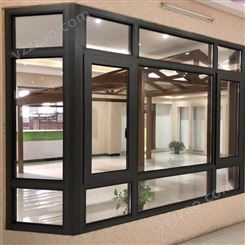 直销定制尺寸钢化玻璃窗铝合金门窗 天津厂家价格
