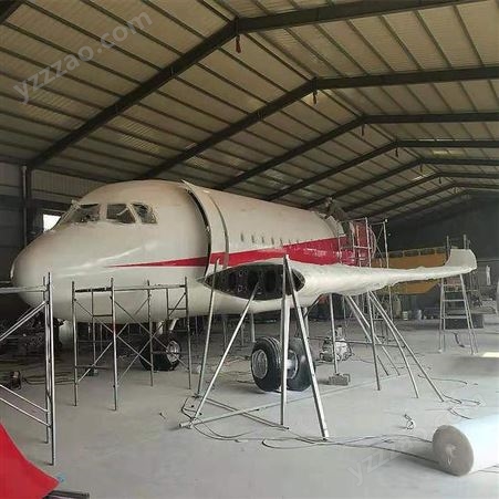 大型户外小区绿化摆件飞机模型 飞机客机餐厅模拟舱 信晟达