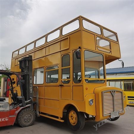 信晟达大型开动版双层巴士车模型 景区公园动力汽车模型