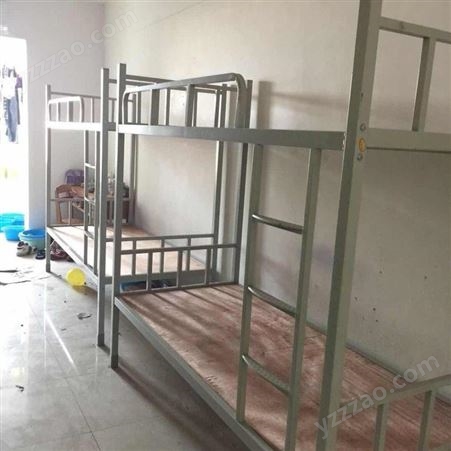 学生宿舍铁架上下床 成人工地钢制高低架子床 方元浩宇厂家直供