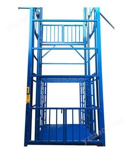 鸿川导轨液压升降货梯单双轨升降机厂房仓库小型简易升降平台