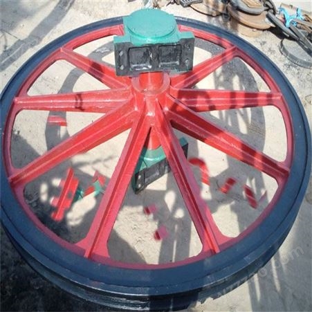 煤矿用游动天轮 固定式天轮可定做 矿用绳轮图片