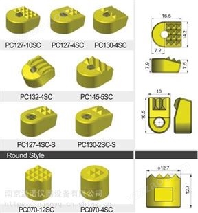 日本SOUL帝国PC132-4SC/PC145-5SC超硬质夹固头U角头型