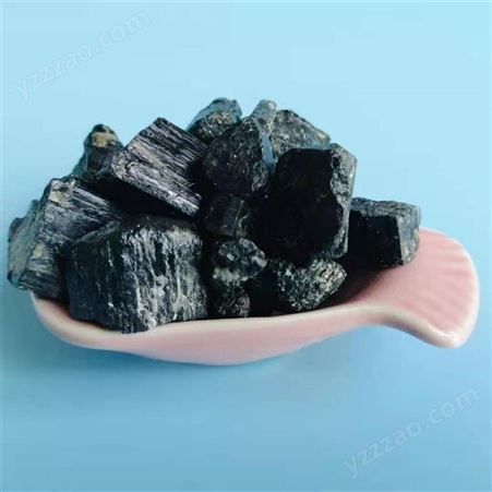 弈腾厂家供应 新疆晶体电气石块 托玛琳电气石 汗蒸净水1-2cm晶体颗粒