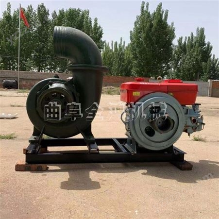 大流量柴油排水泵扬程100米吸沙泵高压柴油泵车
