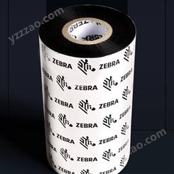 ZEBRA斑马原装条码标签打印机色带哑银纸亮白PET全树脂