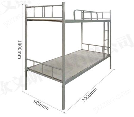 上下铺铁架床 双层床员工宿舍公寓床 学生床工地铁床定制