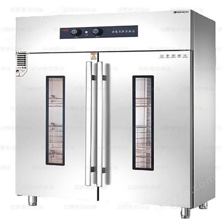 美厨消毒柜MC-10不锈钢二门带可视窗高温商用光波热风循环立式餐具消毒碗柜