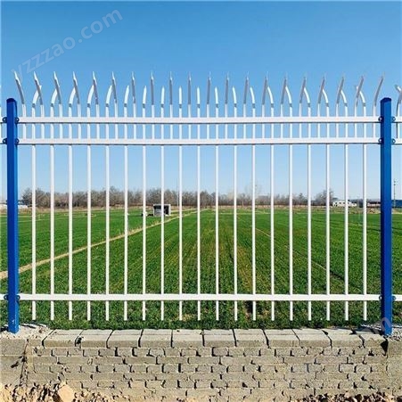 中创智领定制庆阳镀锌围墙护栏 锌钢围栏 学校围墙栏杆