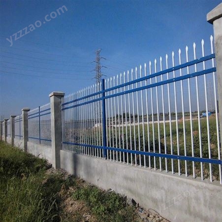 庭院隔离锌钢围墙护栏防爬护栏小区围墙护栏铁艺护栏室外栏杆厂家