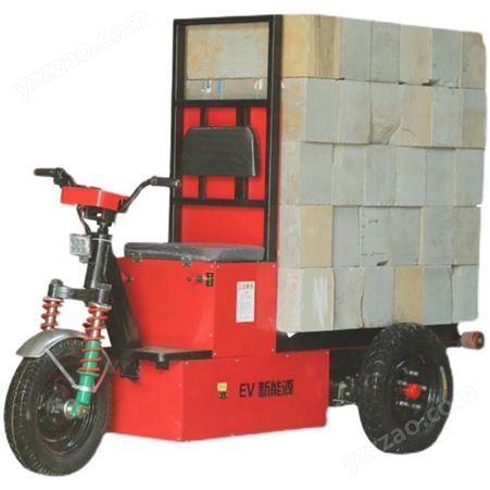 生产电动平板拉砖车 室内电动拉砖车 背砖机