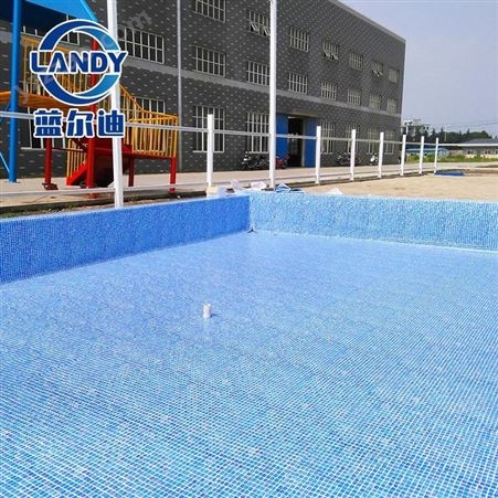 北京泳池设备 婴儿泳池 印刷马赛克PVC胶膜 不掉色防紫外线 可根据不同形状水池安装 蓝尔迪