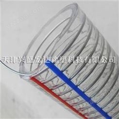 直销PVC透明钢丝软管 耐油管耐酸碱工业钢丝管 PVC螺旋管钢丝软管