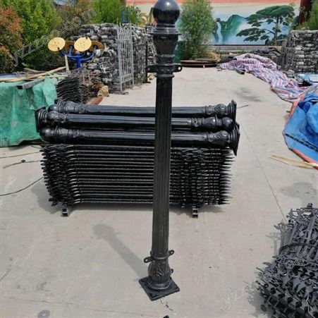 铸铁护栏立柱 1.85米高铸铁立柱 普罗盾 定制 厂家生产 护栏配套铸铁立柱