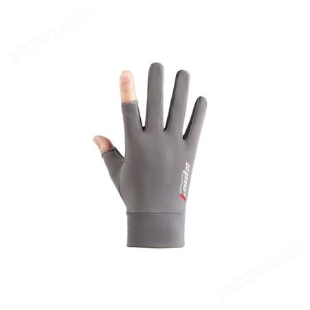 按需生产 防紫外线男士手套 防晒防滑冰丝手套 快递员骑行手套