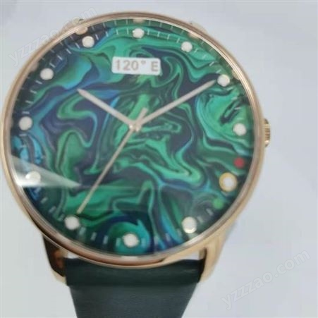 时间之旅  绿色优雅 黑色霸气 情侣手表 电波表 大表盘全自动对时手表