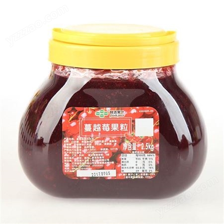 批发鲜活蓝莓果粒果酱 蓝莓果汁饮料2.5kg 鲜活浓缩果酱