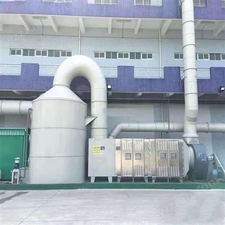 PP喷淋塔废气处理设备 阻燃酸雾净化塔 碳钢喷淋塔 环保设备厂家