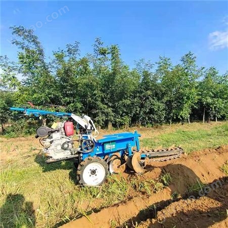 KGJ柴油手扶式挖槽机 双链条开沟机 葡萄园施肥挖沟机
