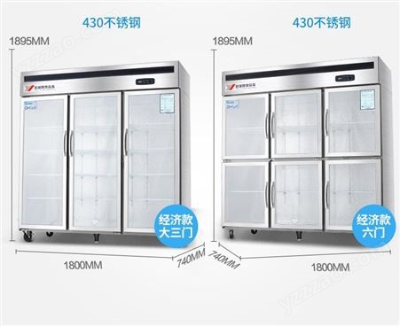 合肥银都展示柜 三门双门玻璃门冰柜饮料柜