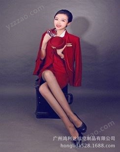 鸿利达 国航空姐服新装设计 时尚空姐制服修身女裙套装