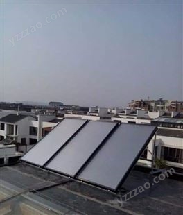 智能微循环屋顶承压开放别墅式高层家用平板太阳能热水系统
