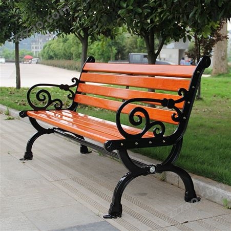 新疆公园椅户外长椅休闲椅奢华铸铝广场椅铁艺排椅合金长条椅简约室外