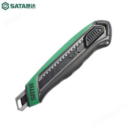 SATA世达 93482 美工刀 T系列18MM橡塑柄推钮美工刀 /个-ZL