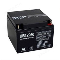 UNIVERASAL BATTERY蓄电池UB12260 12V26AH免维护铅酸蓄电池