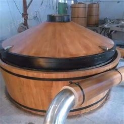 新型不锈钢酿酒设备 开始冷却器 外包木制酿酒设备