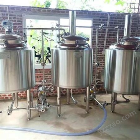 200L小型精酿啤酒设备 不锈钢 明博 发酵罐 全自动糖化系统