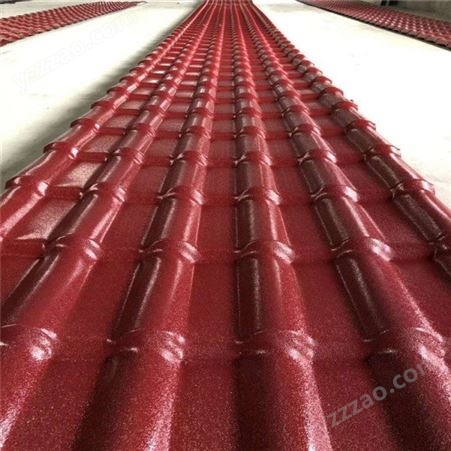 880型厂家现货 屋顶合成树脂瓦 装饰琉璃瓦 加工定制