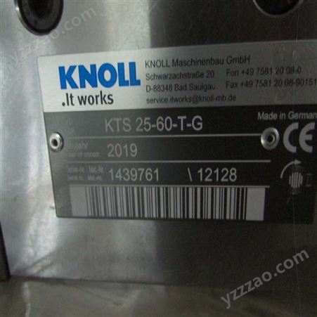 部分型号有库存KNOLL离心泵、KNOLL泵、KNOLL电机