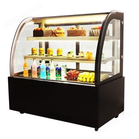 浩博蛋糕柜 冷藏柜台式直角弧形 商用慕斯水果熟食保鲜柜 风冷展示柜