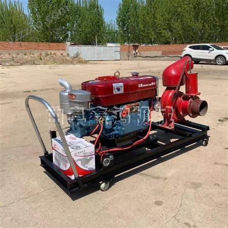 移动式排水泵车 小型汽油机抽水泵 18马力3寸高扬水泵