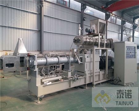TN95型时产2吨大型宠物饲料设备 泰诺狗粮生产线 大产量宠物饲料膨化机