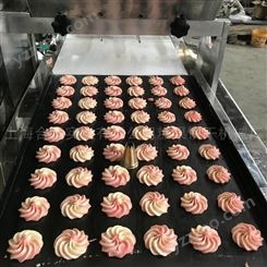 上海合强食品设备 双色曲奇糕点机 双色曲奇蛋糕一体机 优质曲奇饼干生产线厂家