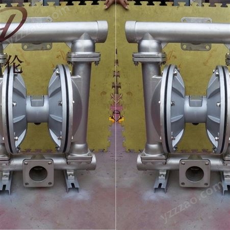 QBY-80不锈钢隔膜泵_316气动双隔膜泵_CF8气动隔膜泵_3寸空气隔膜泵盐城市