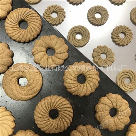 上海合强燕麦片成型设备，辊印饼干机 桃酥生产线