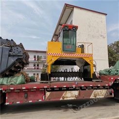 西藏有机肥履带翻堆机有机肥翻抛机 铲车翻堆机