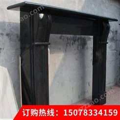 中国黑壁炉 中国黑花岗岩石材图片 中国黑花岗岩 自有矿山 质量保证 - 方石石材