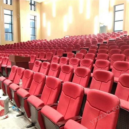 白银豪华礼堂椅 红色剧院椅 软包座椅价格 拉瑞斯厂家定制