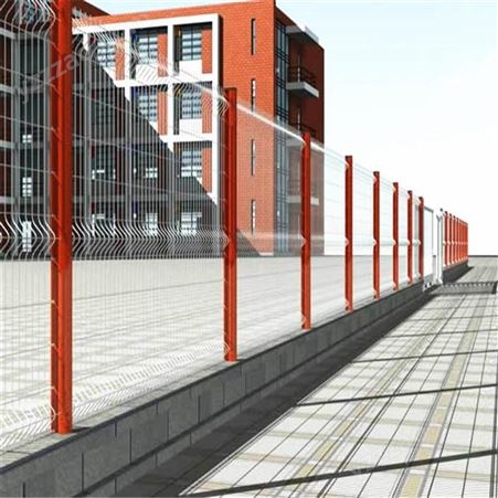 海达供应锌钢栅栏厂区小区三横杆简易护栏别墅围栏庭院栏杆