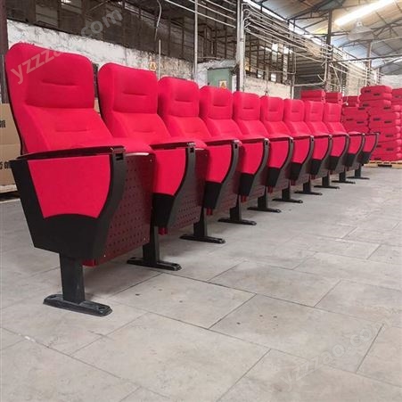 白银豪华礼堂椅 红色剧院椅 软包座椅价格 拉瑞斯厂家定制