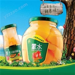 什锦罐头 椰果罐头 黄桃罐头 _蒙水水果罐头 厂家批发价格