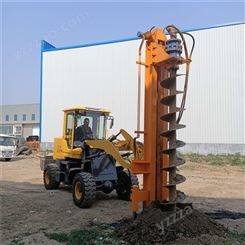 地基打桩机型号 供应挖地基钻孔机 拖拉机电线杆挖坑机