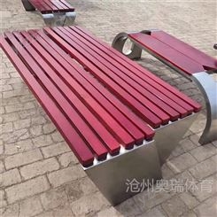 定制户外铸铁不锈钢公园椅 园林景观长椅座凳